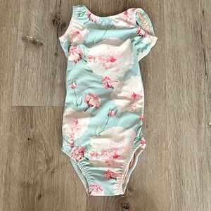 iris & ivy Floral leotard kids xs